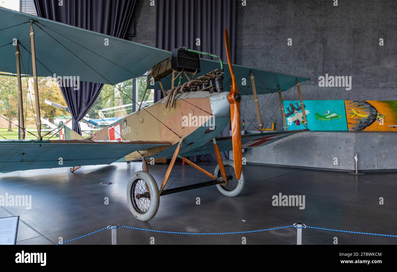 Ein Bild eines Albatros B.IIa Trainerflugzeugs im Polnischen Luftfahrtmuseum Stockfoto