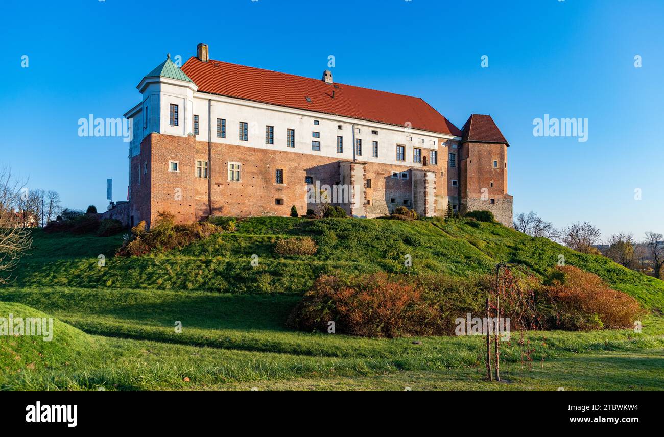 Ein Bild des Sandomierzer Doms im Herbst Stockfoto