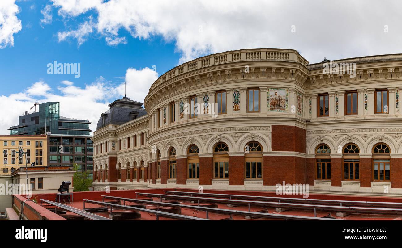 Ein Bild des Palastes von Fomento oder des Gebäudes des Landwirtschaftsministeriums von hinten Stockfoto