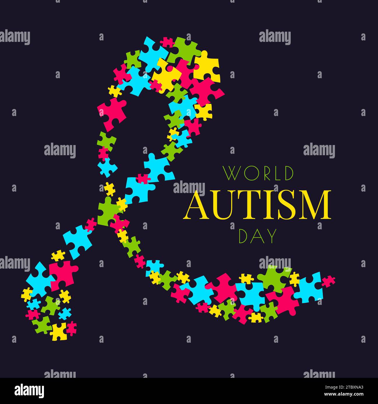 Autismus, konzeptuelle Illustration Stockfoto