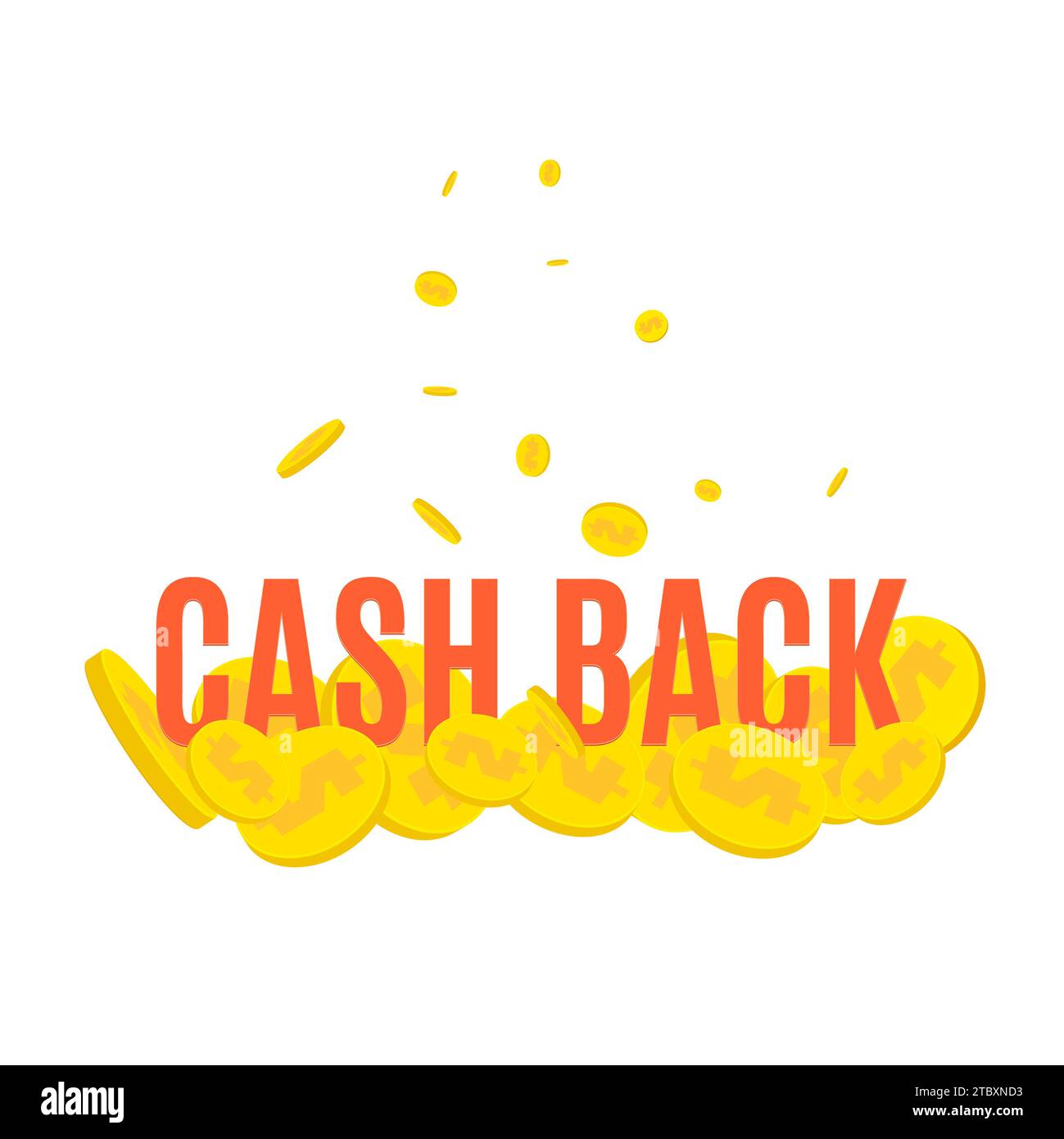 Cashback, konzeptionelle Illustration Stockfoto