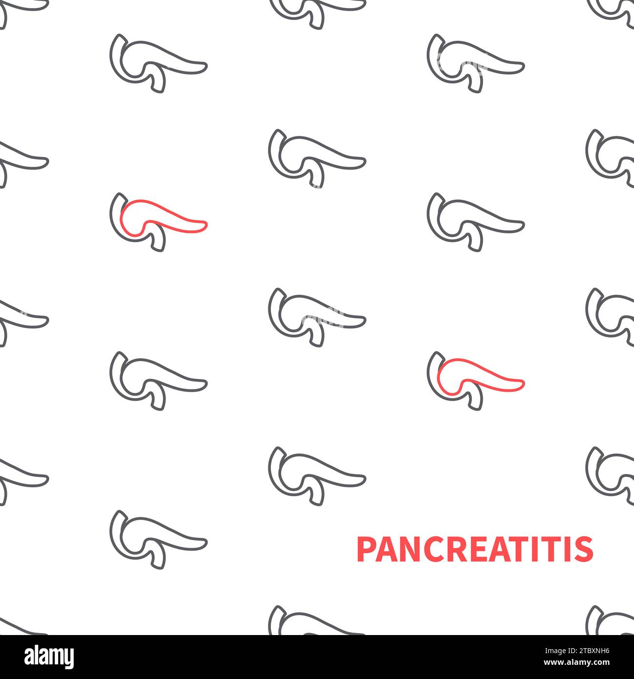 Pankreatitis, konzeptionelle Illustration Stockfoto