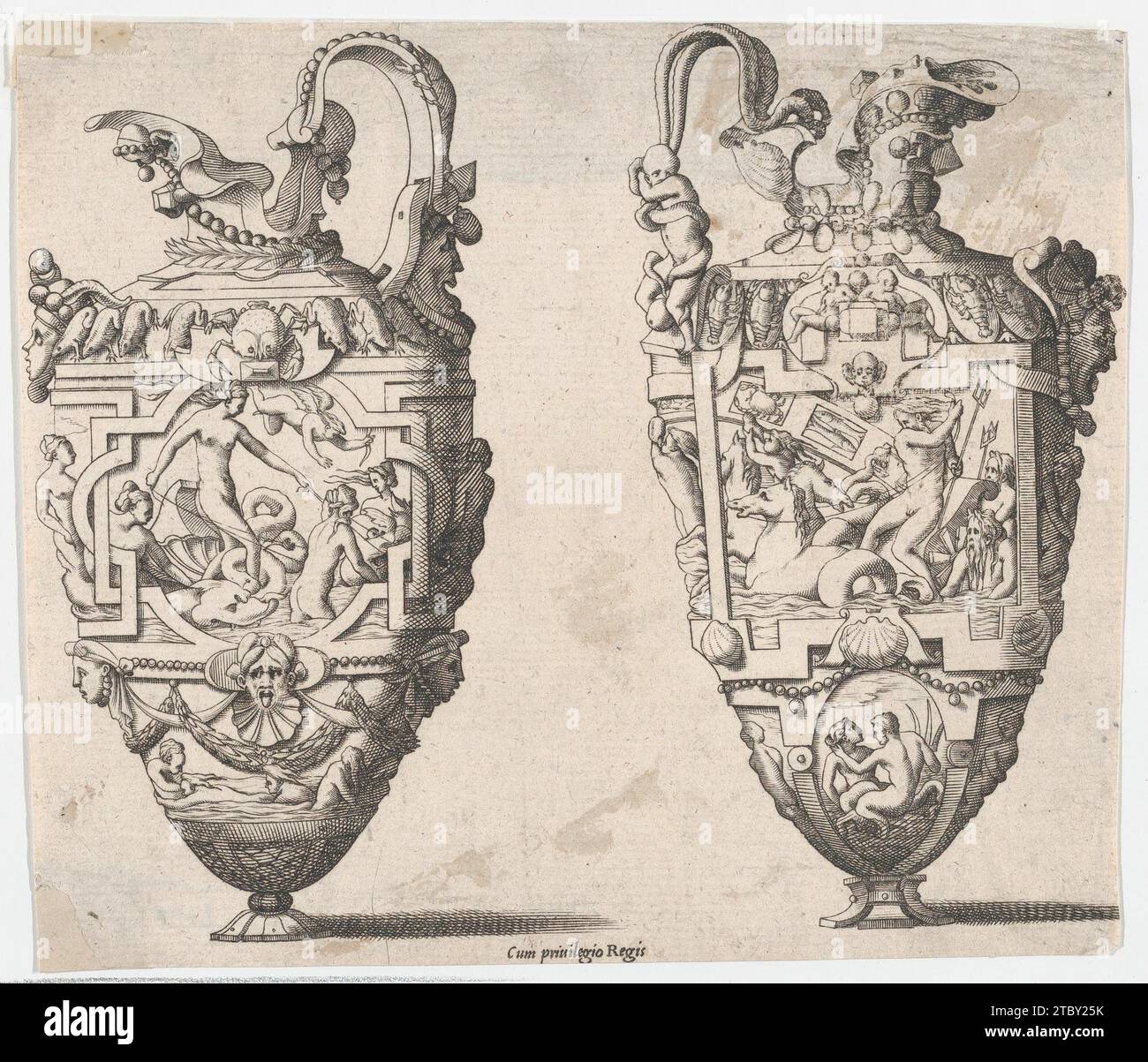 Zwei Vasen 2018 von Rene Boyvin Stockfoto