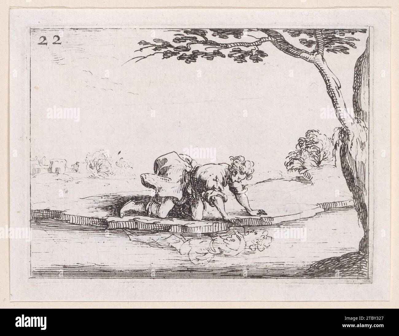 Narcisse se Mirant dans l’Eau (Narcissus blickt sich im Wasser), aus