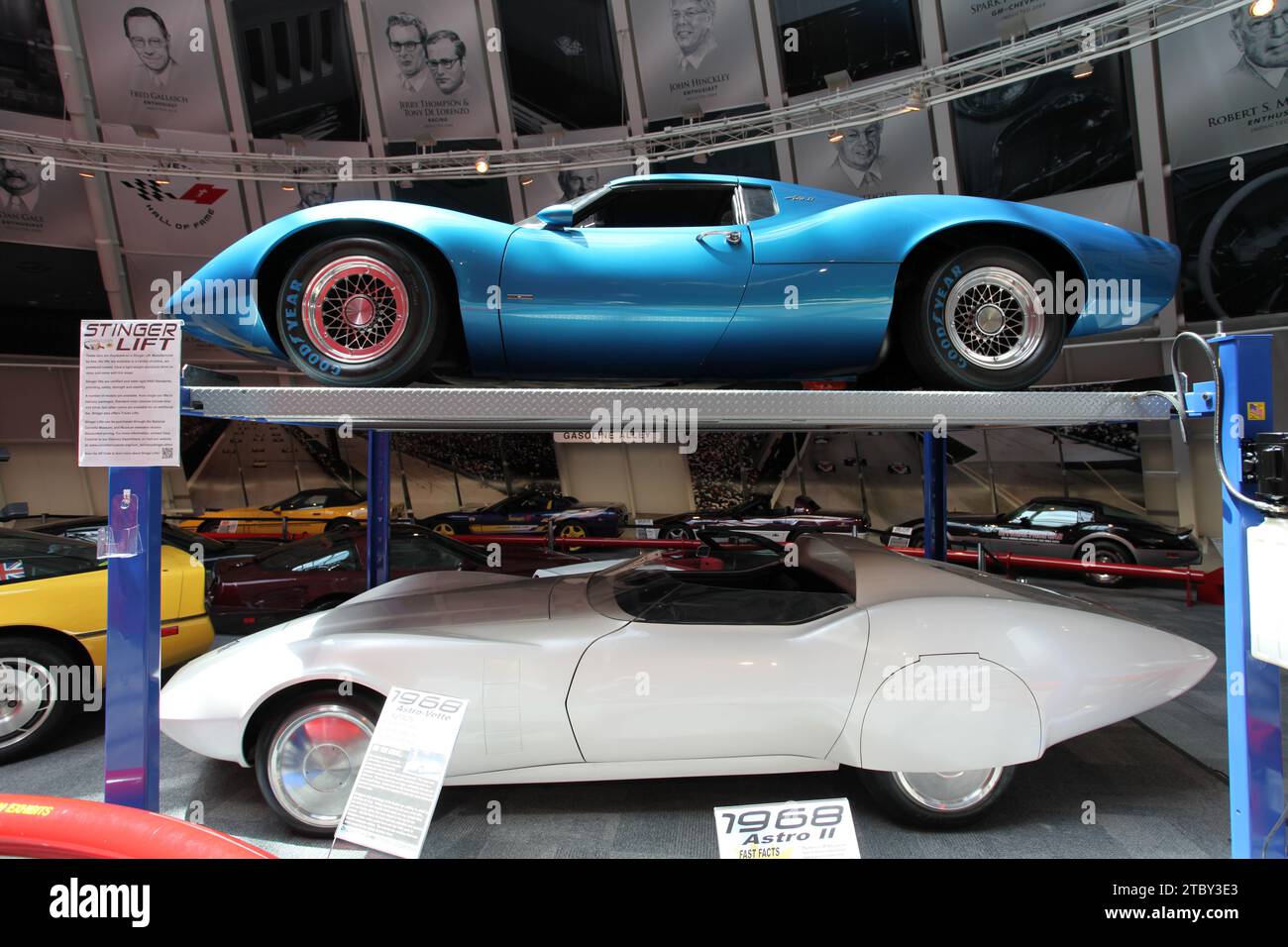 National Corvette Museum Astro Vettes Stockfoto