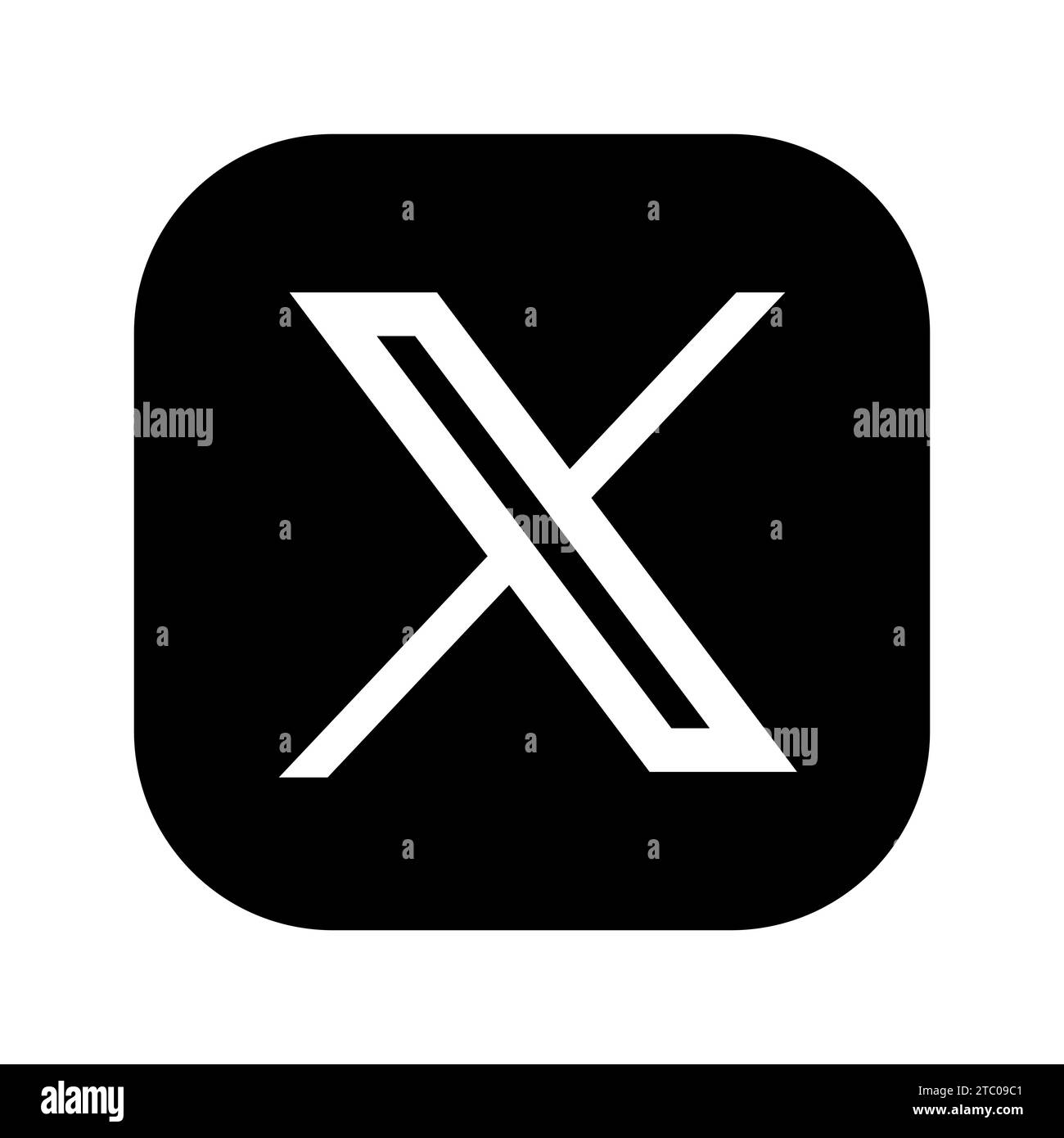 Twitter logo x Schwarzweiß-Stockfotos und -bilder - Alamy