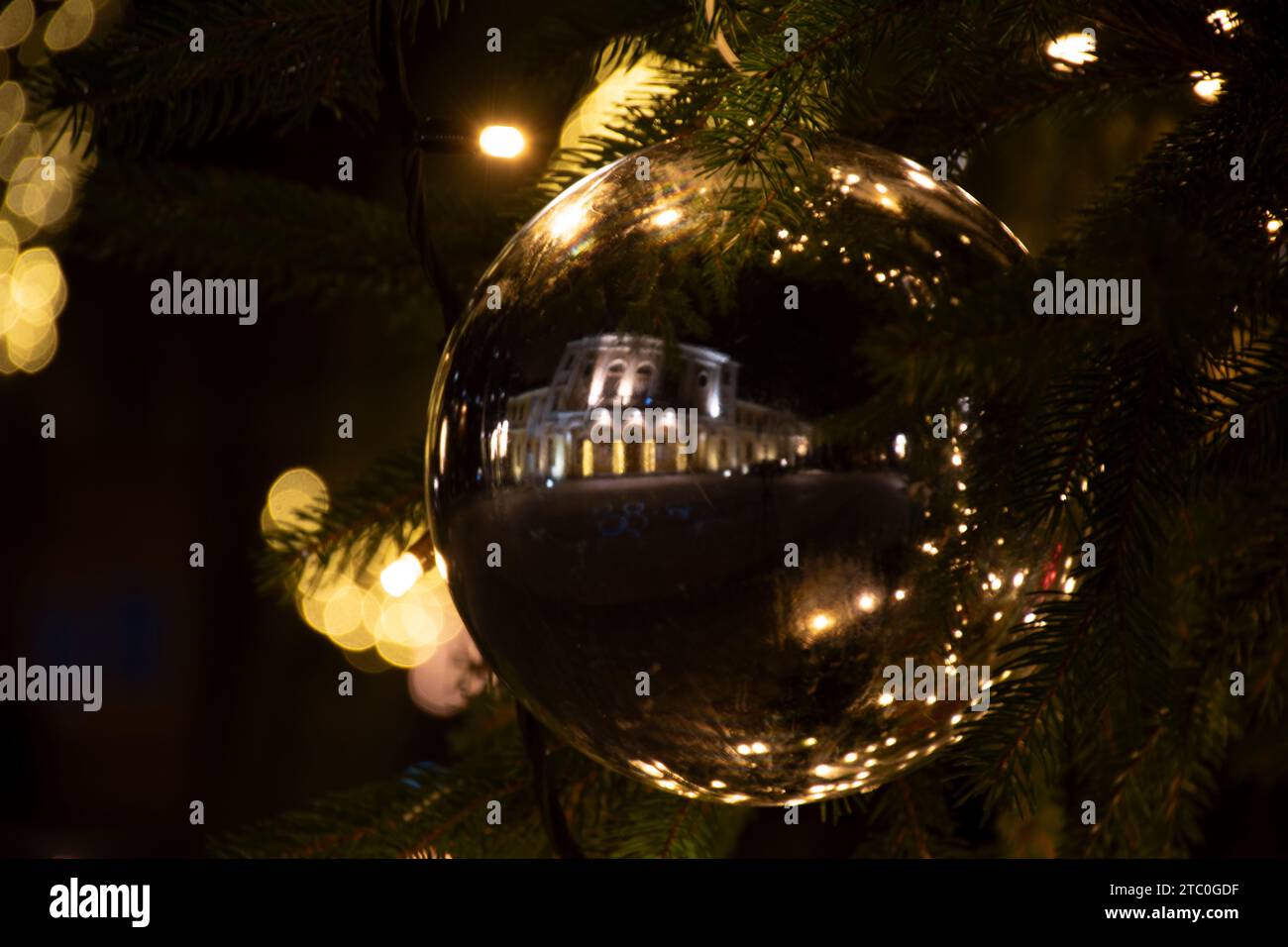 Kispest, Weihnachtsdekoration Stockfoto