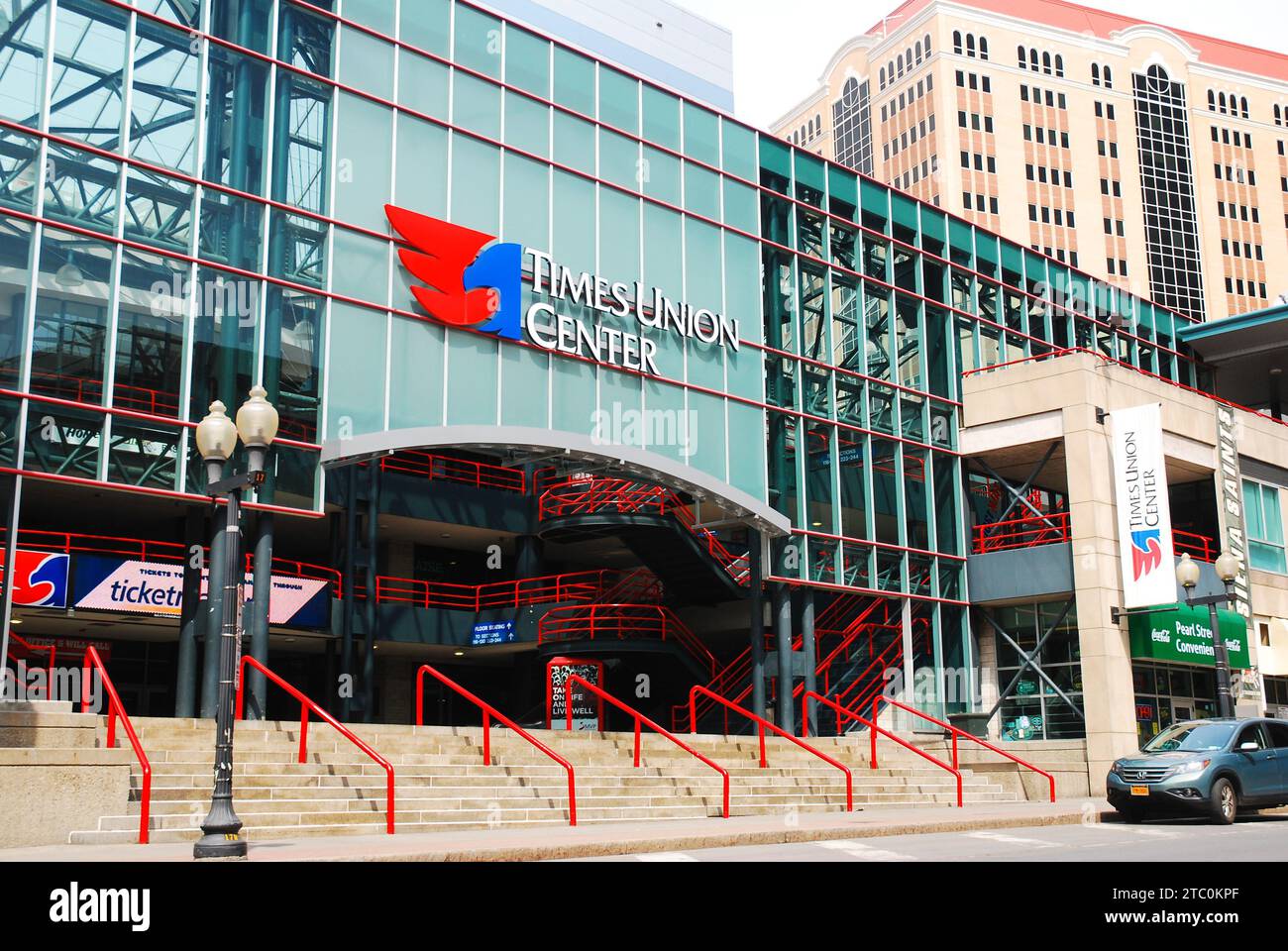 Das Times Union Center ist eine Sportarena in Albany, New York Stockfoto
