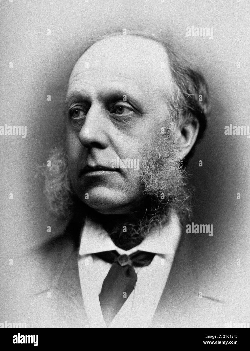 1880 CA , London , GROSSBRITANNIEN : der britische Sir William Overend PRIESTLEY ( 1829–1900 ) , renommierter Arzt und Politiker der Konservativen Partei . Foto von G. Jerrard , London . - Foto STORICHE - GESCHICHTE - scienziato - Wissenschaftler - Porträt - ritratto - GRAND BRETAGNA - DOTTORE - MEDICO - MEDICINA - Medizin - SCIENZA - WISSENSCHAFT - SCIENZIATO - favoriti - Bart - barba - Krawatte - Kragen - Colletto - POLITICO - POLITICA - POLITIC --- Archivio GBB Stockfoto