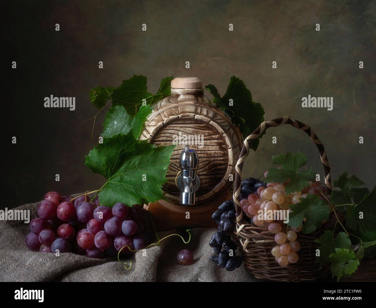 Stilleben mit Früchten Stockfoto