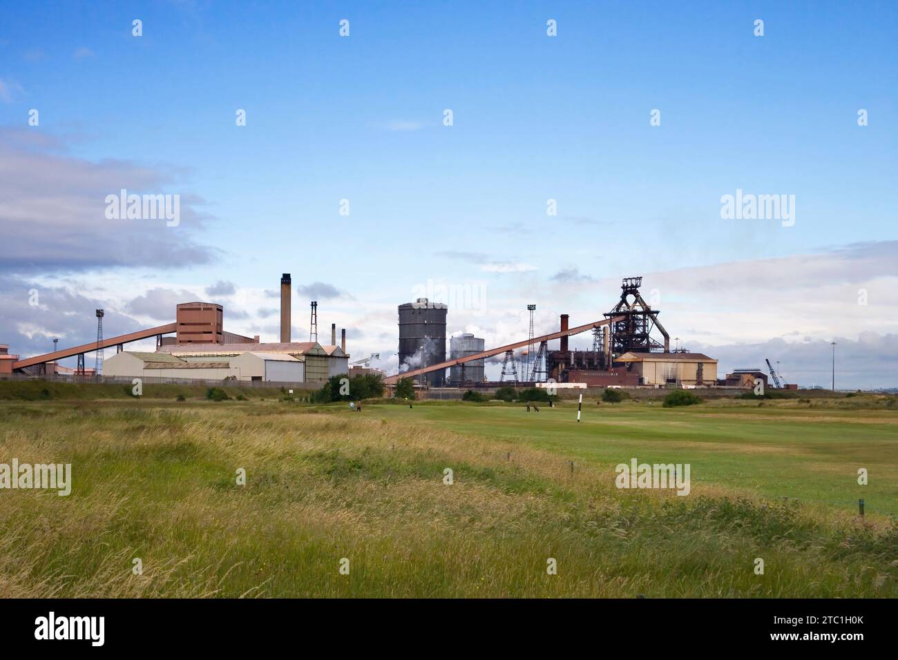 Das alte corus-Stahlwerk in redcar wurde 2015 abgerissen Stockfoto