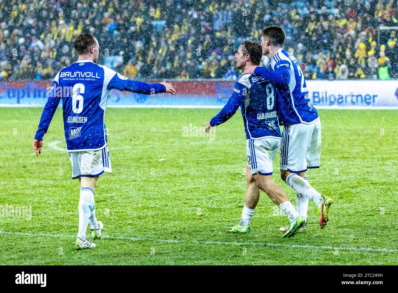 Oslo, Norwegen. Dezember 2023. Fredrik Gulbrandsen (8) von Molde erzielte 0-1 im norwegischen Cup-Finale 2023, dem NM Menn-Finale, zwischen FK Bodoe/Glimt und Molde FK im Ullevaal Stadion in Oslo. (Foto: Gonzales Photo/Alamy Live News Stockfoto