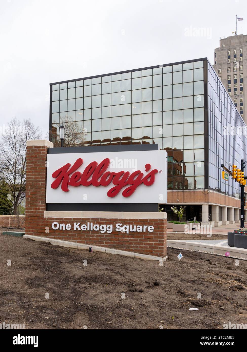 Kelloggs Hauptquartier in Battle Creek, MI, USA Stockfoto