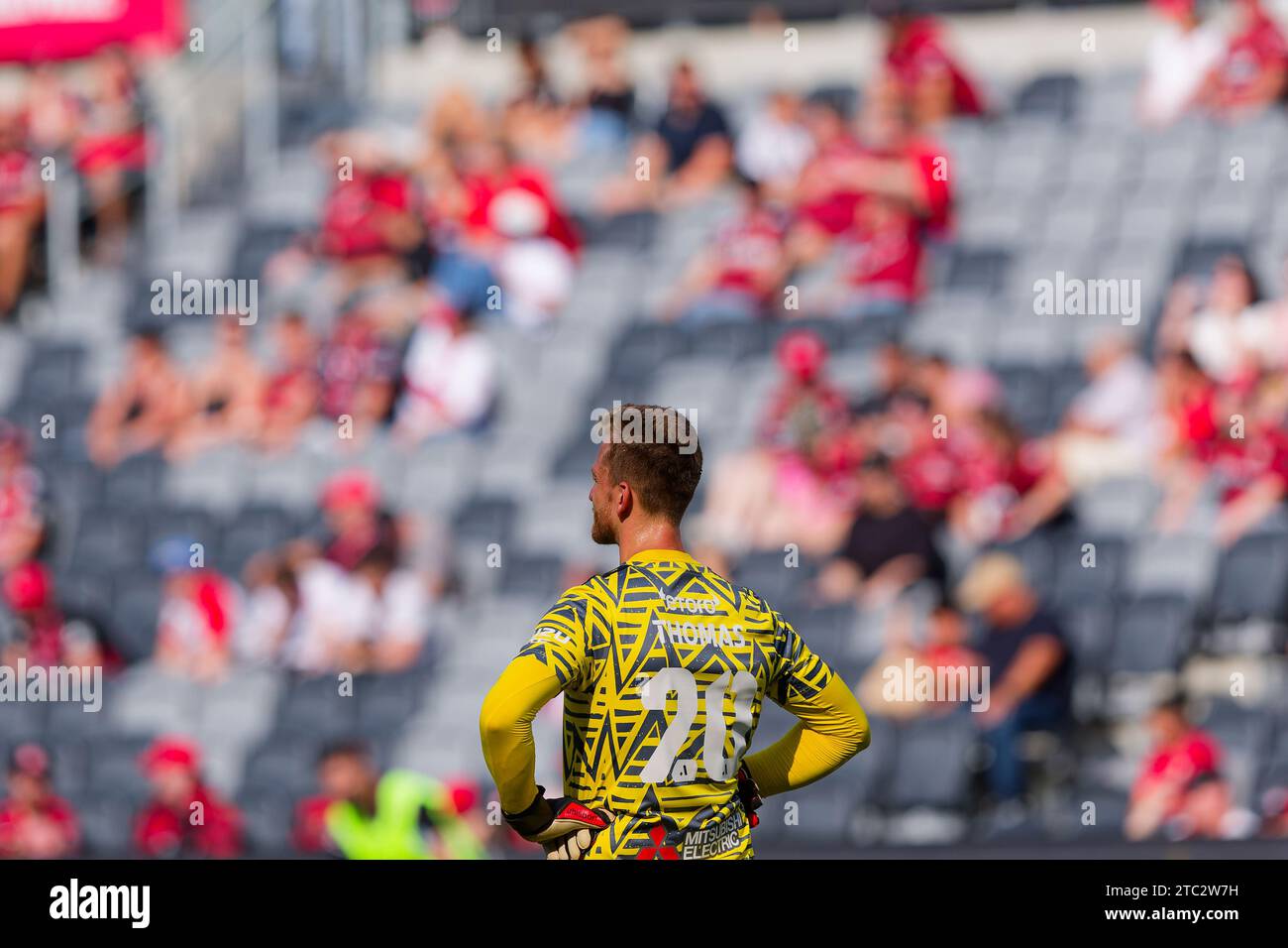 Sydney, Australien. Dezember 2023. Lawrence Thomas von den Wanderers blickt auf die A-League Men Rd7 zwischen den Wanderers und Melbourne Victory am 10. Dezember 2023 in Sydney, Australien Credit: IOIO IMAGES/Alamy Live News Stockfoto