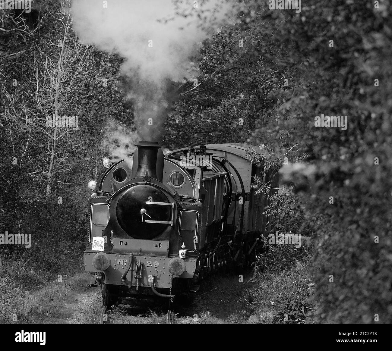 North Yorkshire Moors Railway, Goathland, Großbritannien. Steam-Gala-Wochenende, 2023. Dampflokomotiven und Fahrzeuge im Einsatz. Stockfoto