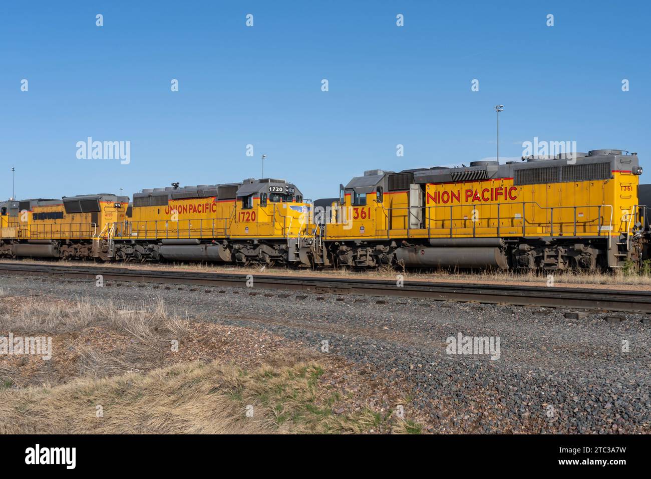 Bailey Yard von Union Pacific vom Golden Spike Tower in North Platte, NE, USA Stockfoto