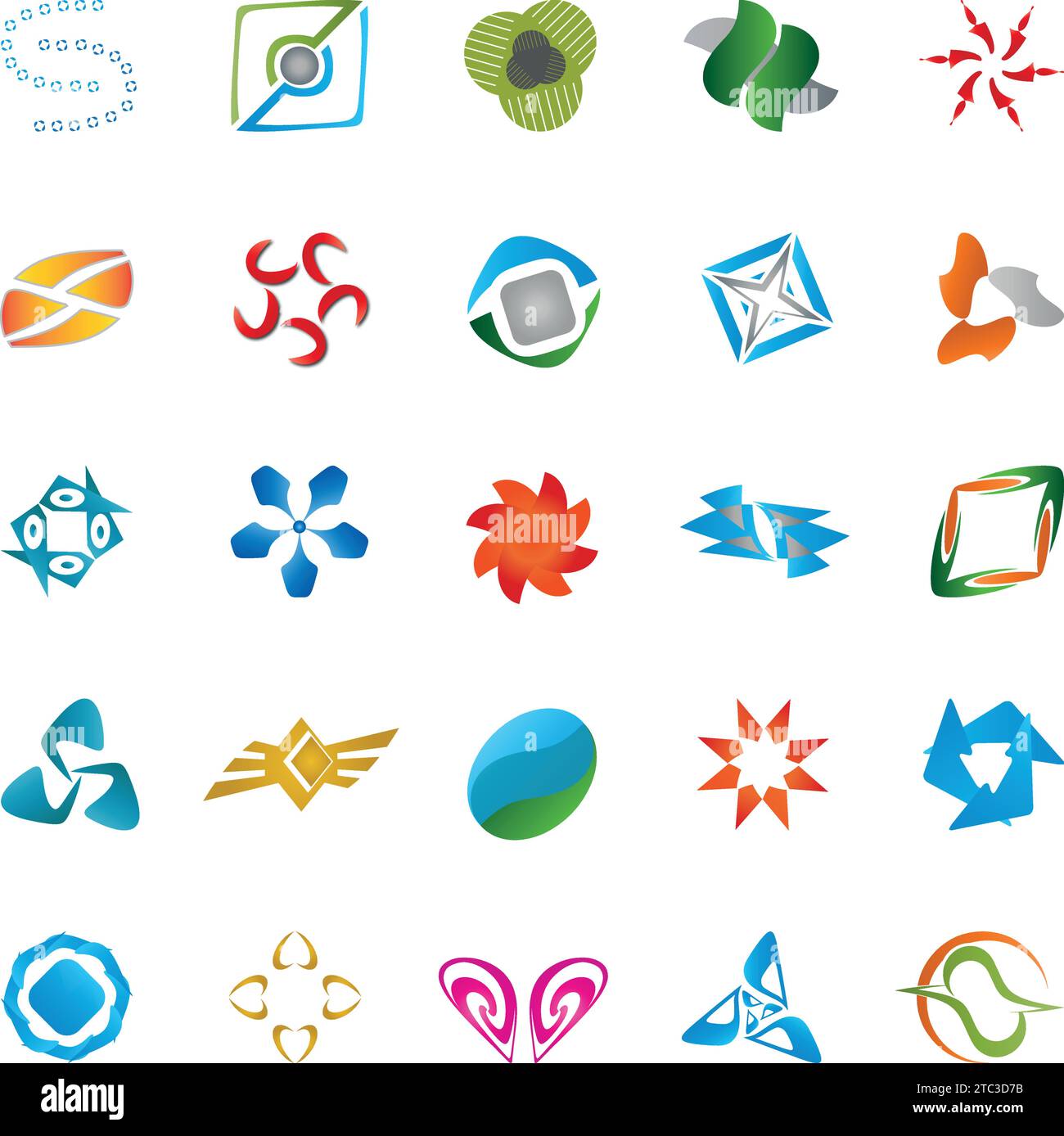 Verschiedene Logos, Logokollektion, Firmenlogo, Logo Stock Vektor