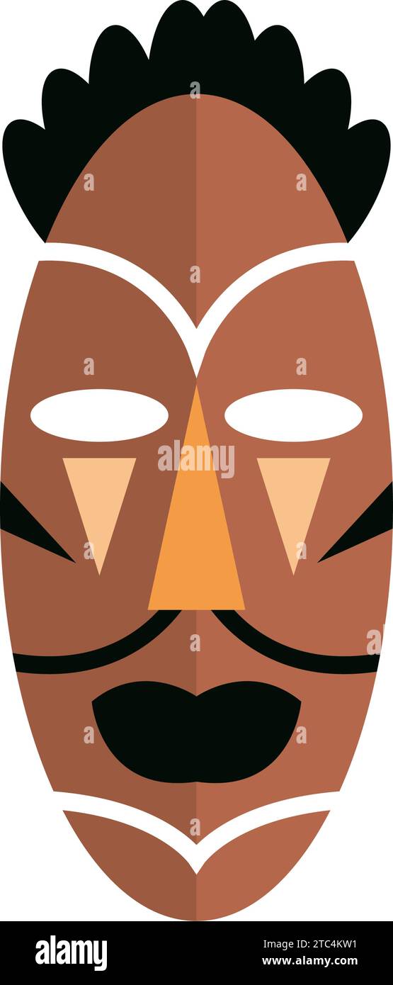 Traditionelle nigerianische Maske Stock Vektor