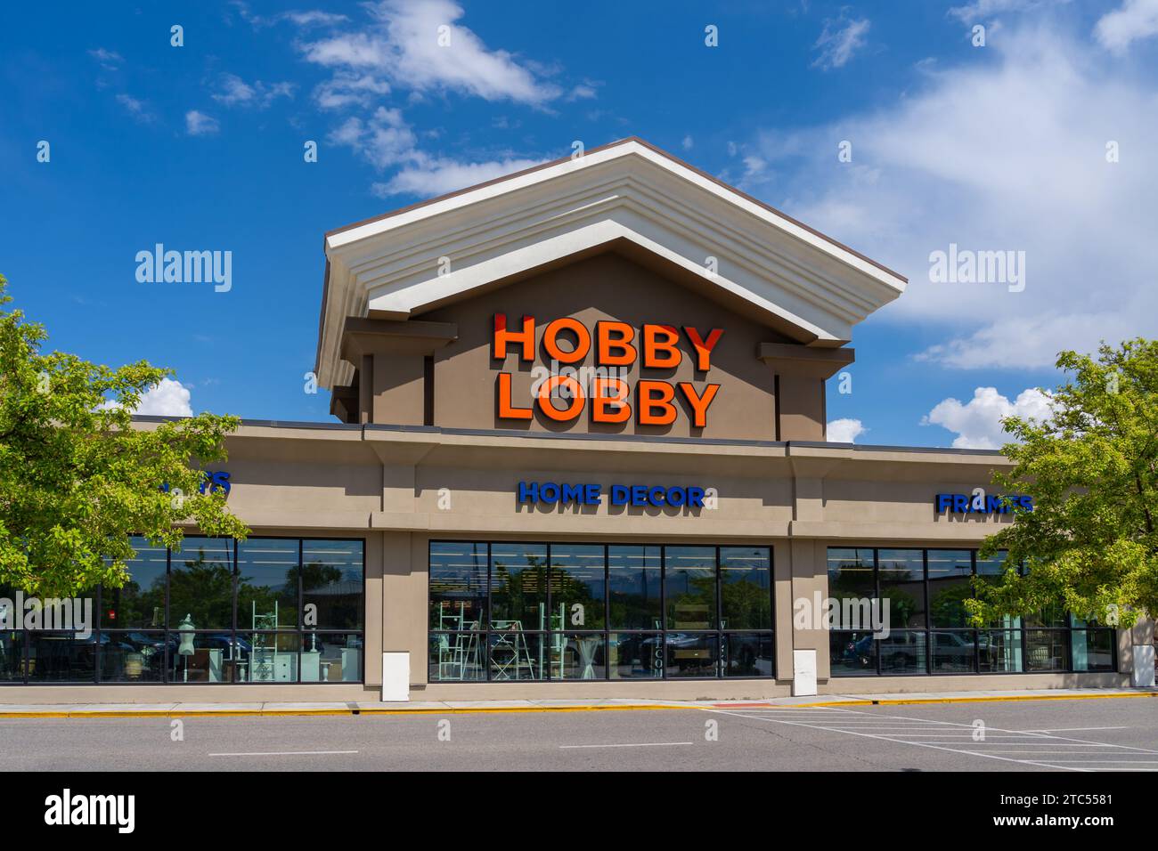 Ein Hobby Lobby-Geschäft in Salt Lake City, Utah, USA - 15. Mai 2023. Stockfoto