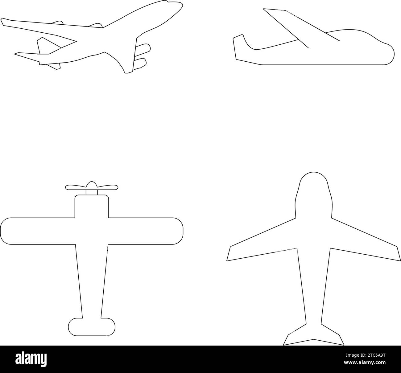 Flugzeug Symbol Vektor Illustration Design Stock Vektor