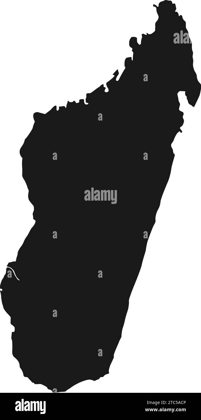 madagaskar Karte Symbol Illustration Design Stock Vektor