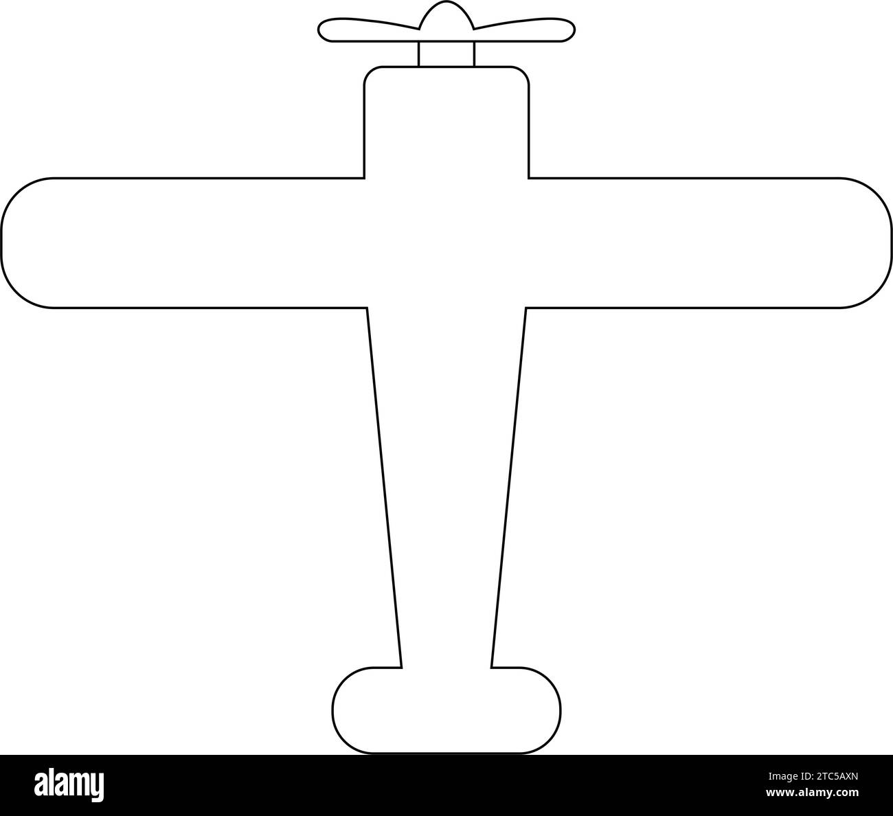 Flugzeug Symbol Vektor Illustration Design Stock Vektor
