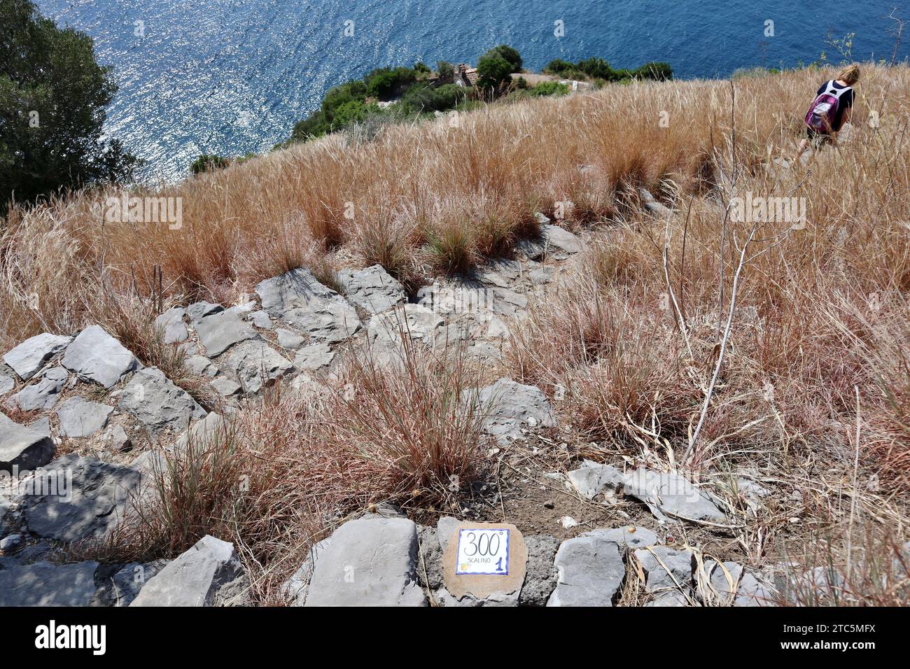 Torca - Scorcio dell'Eremo di San Pietro dal trecentesimo gradino Stockfoto