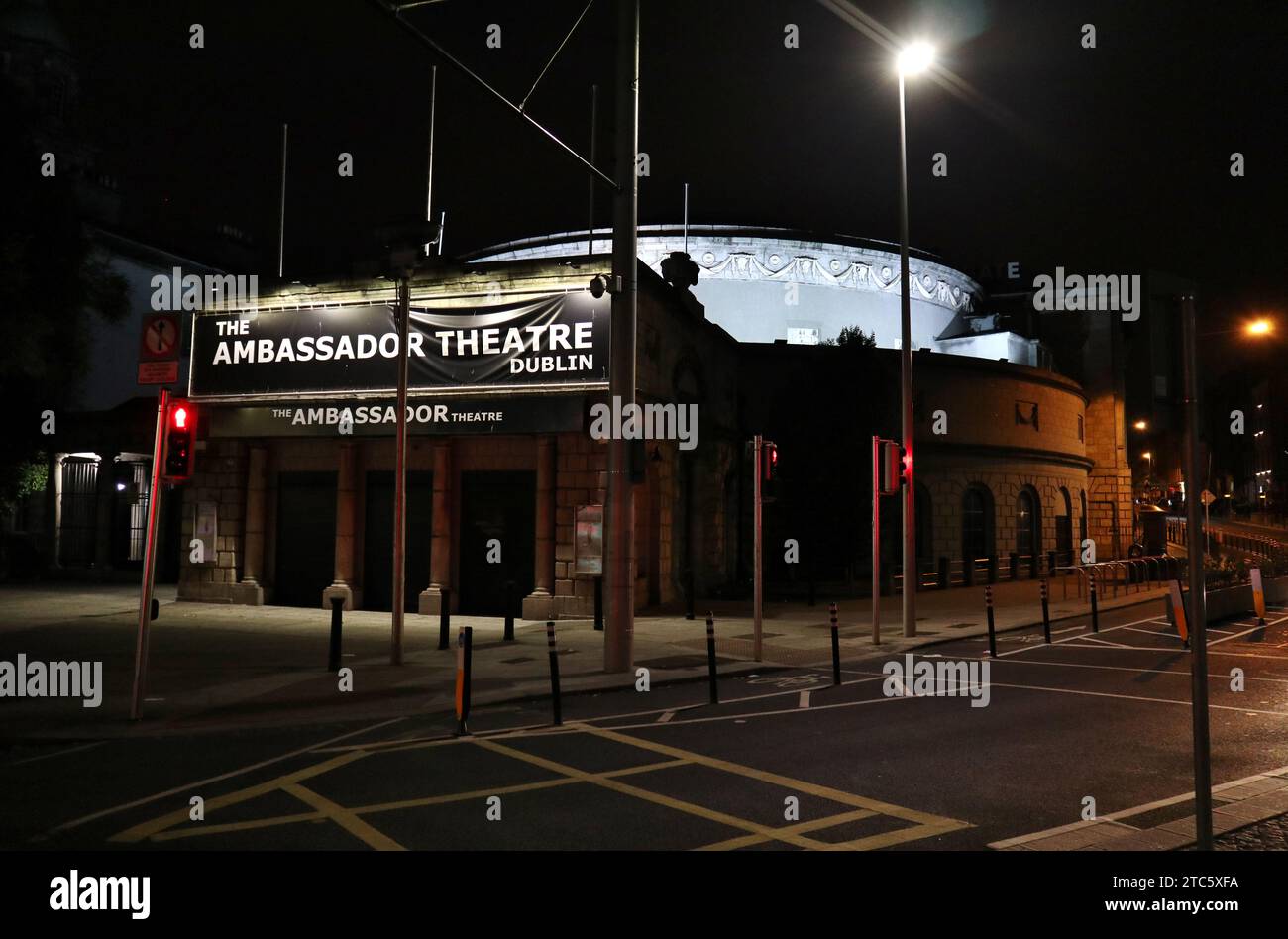 Dublino - Ambassador Theatre prima dell'alba Stockfoto