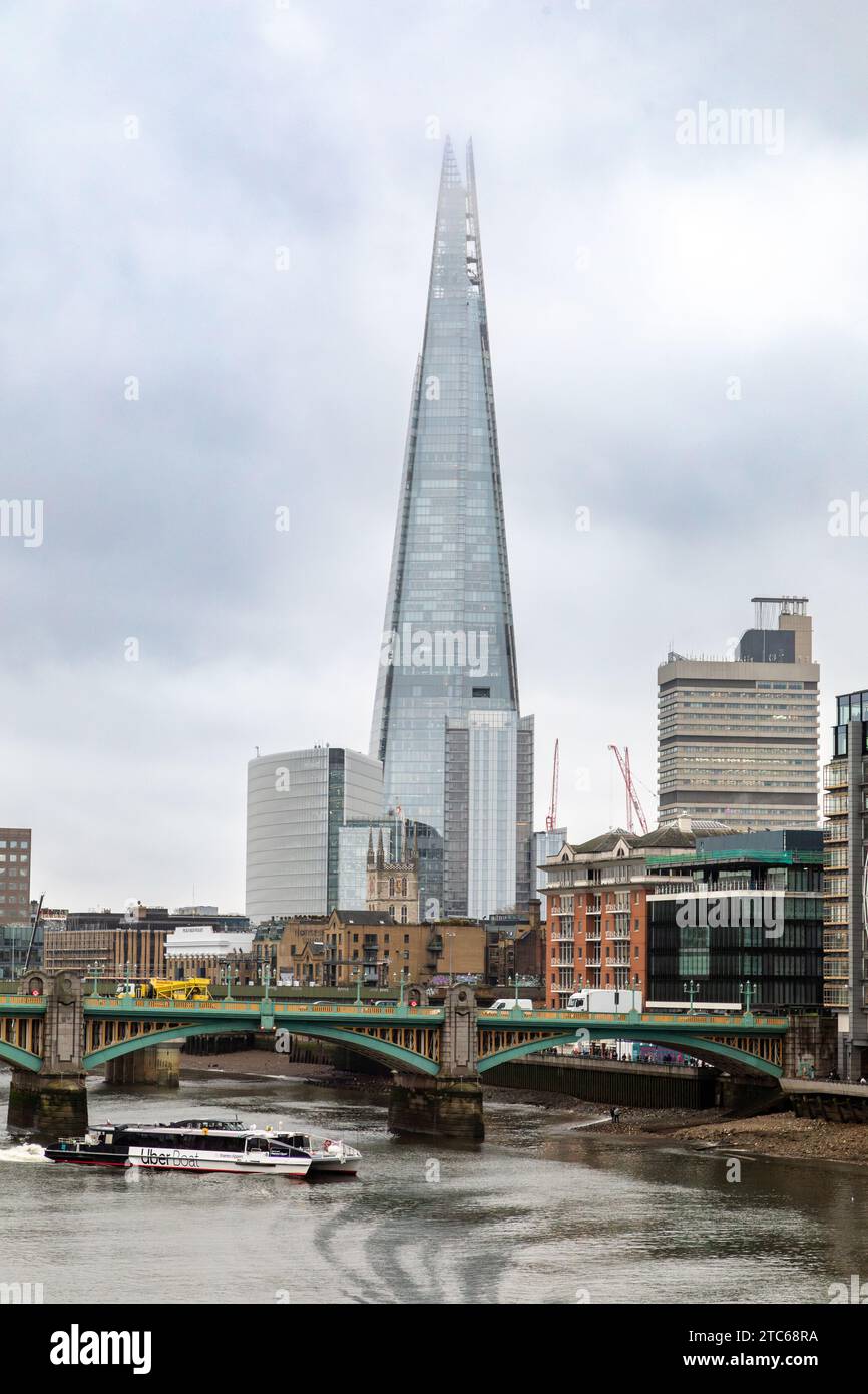 The Shard in London, das höchste Gebäude im Vereinigten Königreich, Bermondsey, London, UK Stockfoto