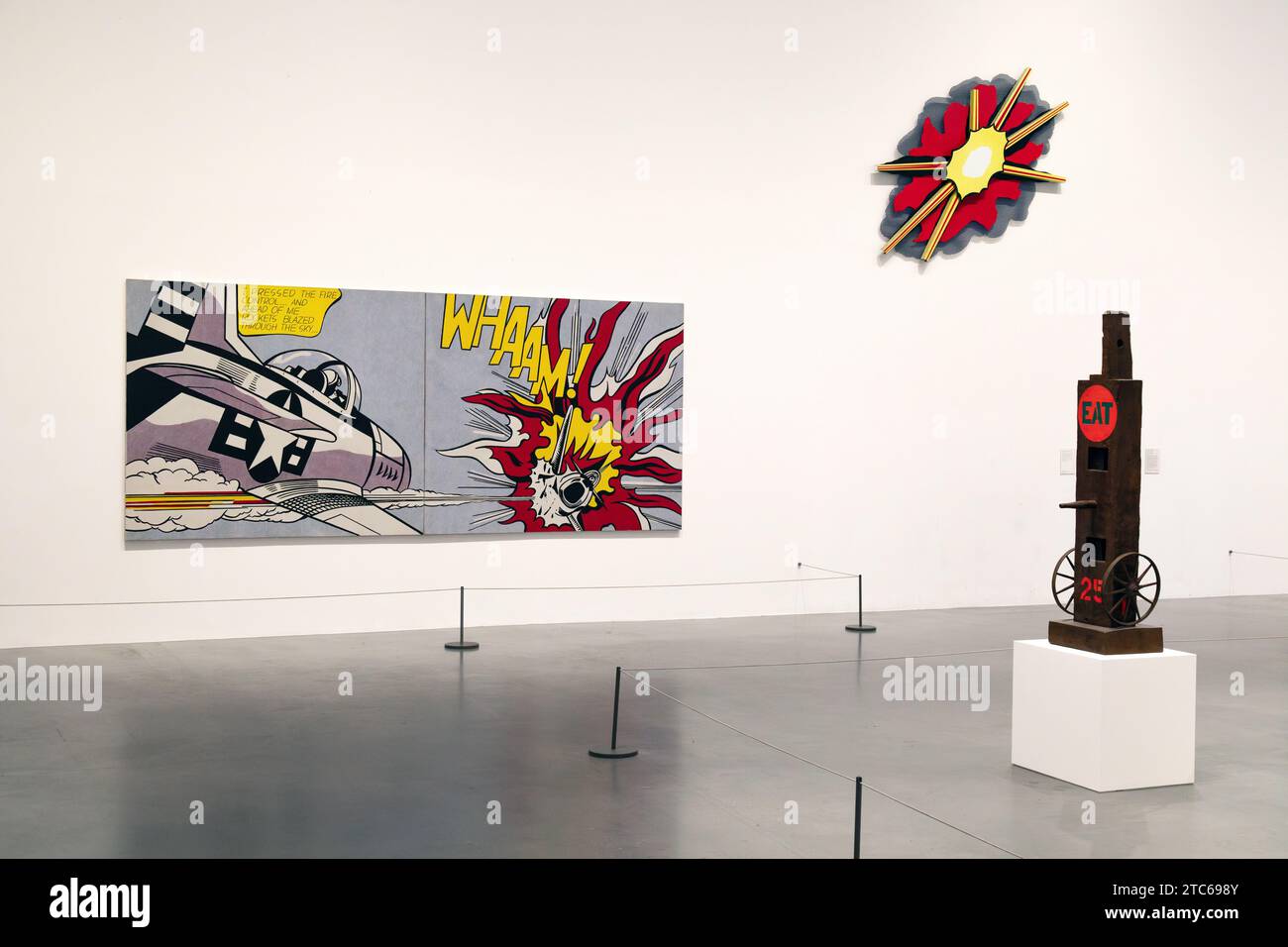 Roy Lichenstein Whaam! 1963 in der Tate Modern Art Gallery, London, Großbritannien Stockfoto