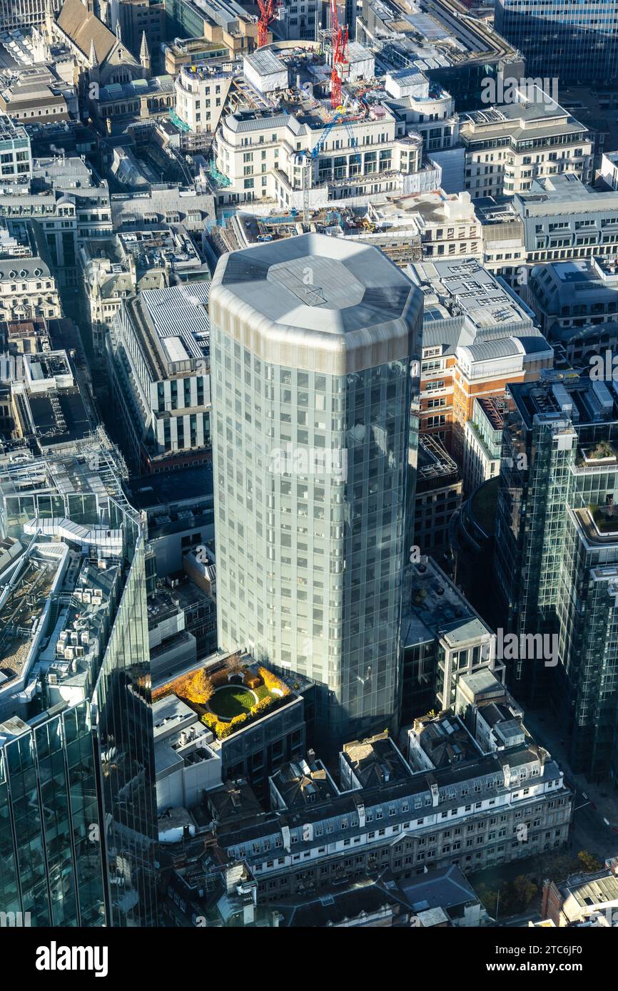 Angel Court Tower von der Aussichtsplattform Horizon 22 aus gesehen, London, England Stockfoto
