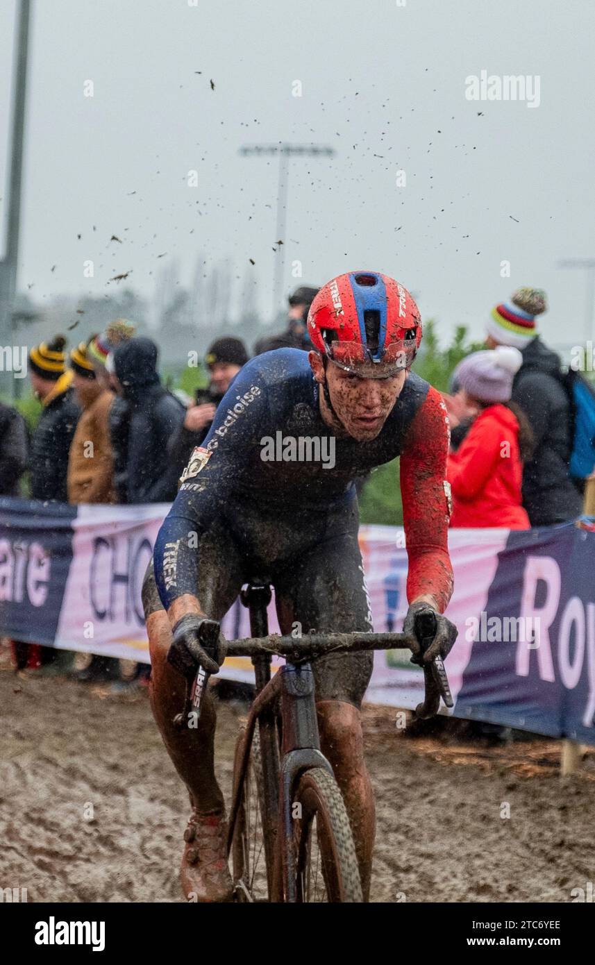 Dublin, Irland. November 2023. Thibau Nys wurde während des UCI Cyclo-Cross World Cup der Herren Elite-Rennen in Dublin gesehen. (Foto: Gonzales Photo - Alberto Grasso). Stockfoto