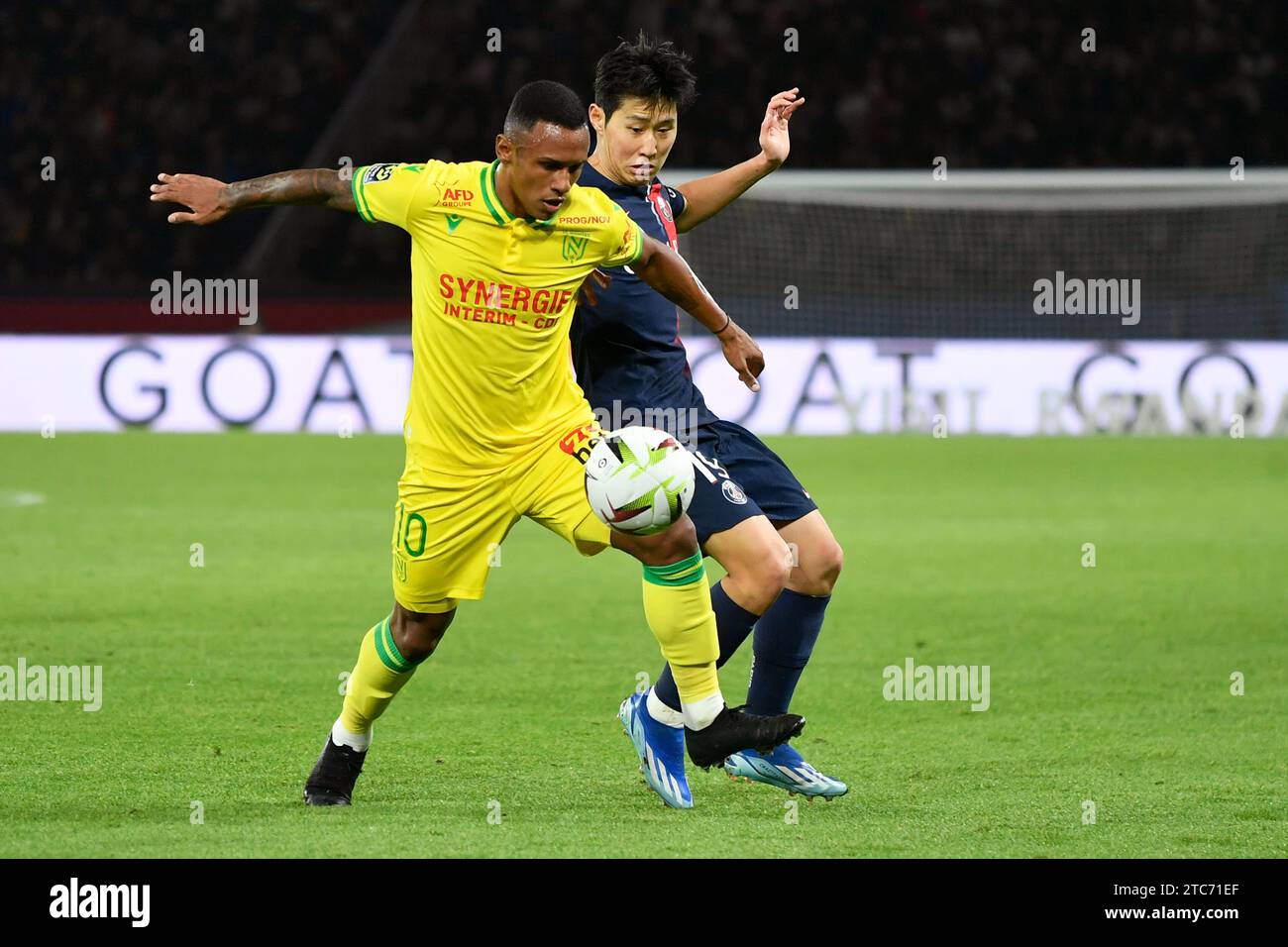 Paris, Frankreich. Dezember 2023. Julien Mattia/Le Pictorium – PSG – FC Nantes – 10/12/2023 – Frankreich/Ile-de-France (Region)/Paris – Lee Kang-in beim Spiel der Ligue 1 UberEats zwischen PSG und FC Nantes im Parc des Princes, 9. Dezember 2023. Quelle: LE PICTORIUM/Alamy Live News Stockfoto