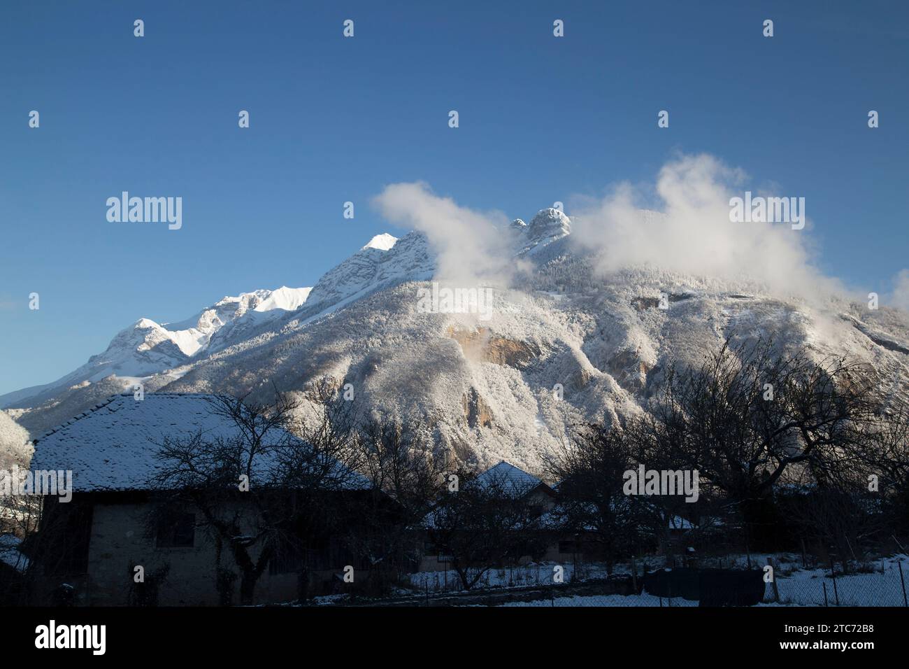 La Tournette, Französische Alpen, Haute Savoie, Frankreich. Stockfoto