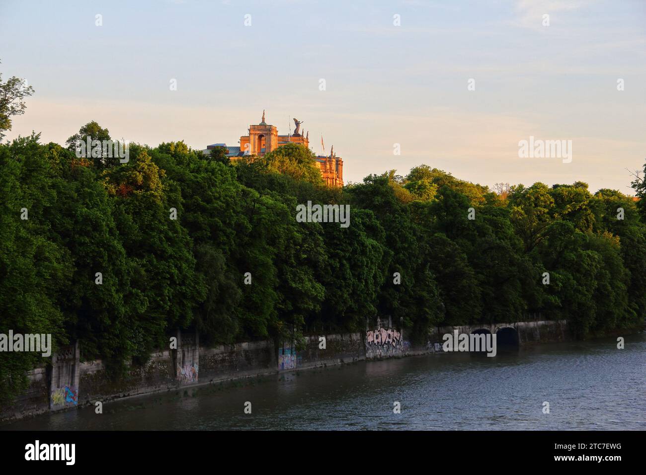 Die Stadt München in Bayern zeigt eine lebendige urbane Natur Stockfoto