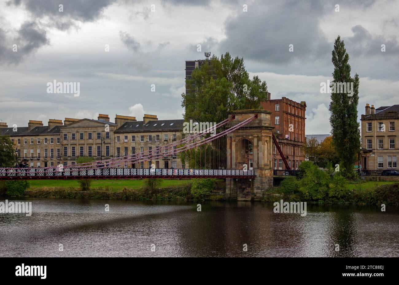 Ein Bild der South Portland Street Suspension Bridge (Glasgow) Stockfoto