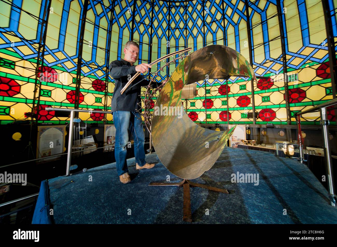 Jan Heinke in der Jenidze starb der Musiker Jan Heinke im April 2022 nach einer schweren Krankheit. Er war unter anderem für seinen Stahl bekannt Stockfoto