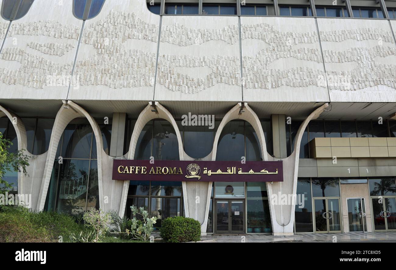 Caffe Aroma an der Corniche Road in Dschidda Stockfoto