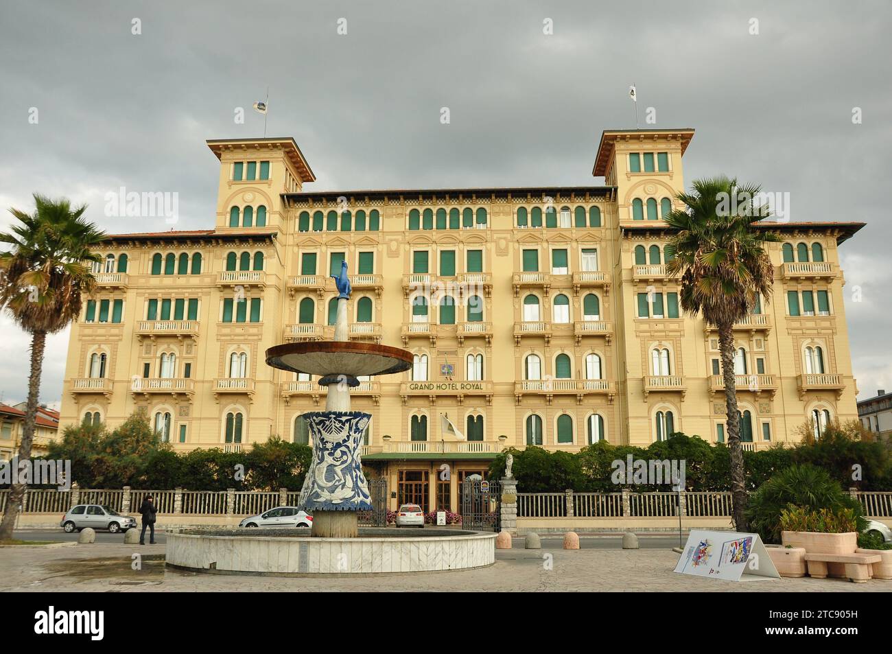 Das Grand Hotel in Viareggio Italien Toskana... Stockfoto