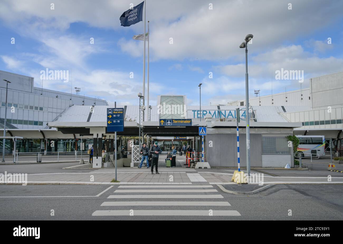 Terminal 4, Flughafen Arlanda, Stockholm, Schweden Stockfoto