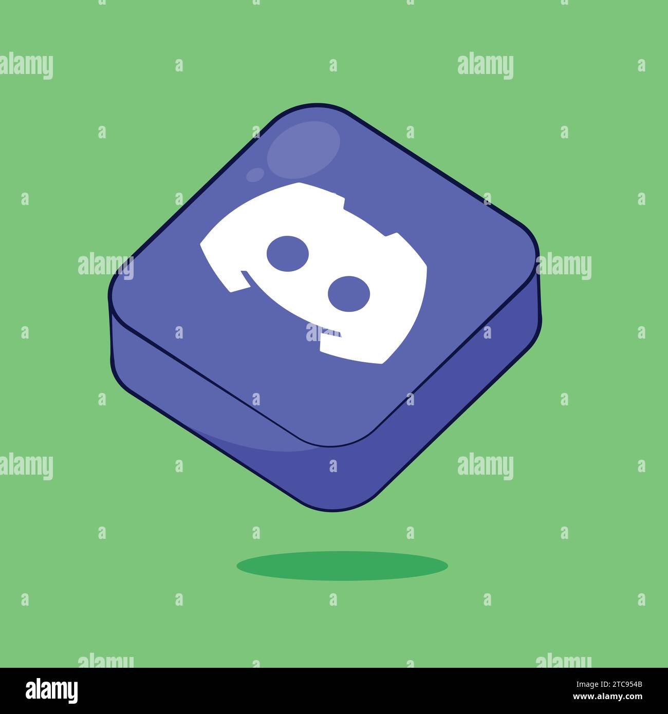 Discord Social Media App Website Symbole Vektor Website Würfel Symbol Stock Vektor
