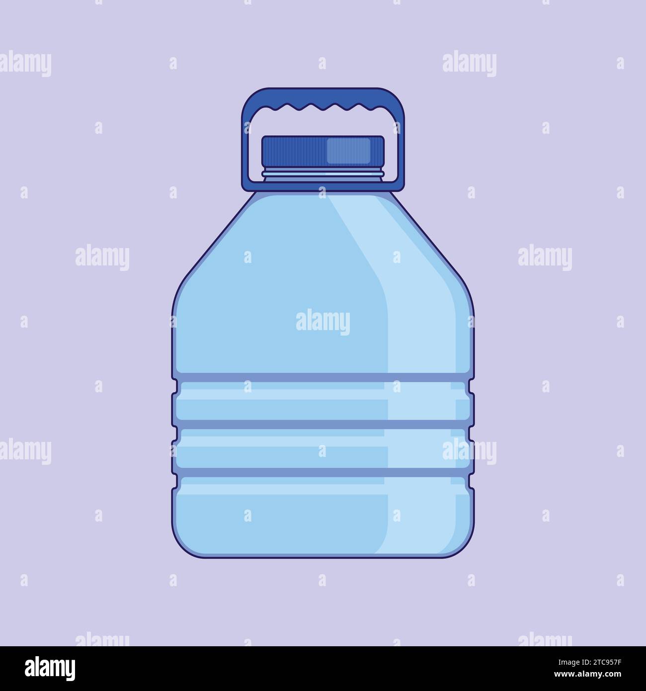 Plastikflasche Wasser Illustration Symbol Vektor Wasserflasche Gallone Stock Vektor