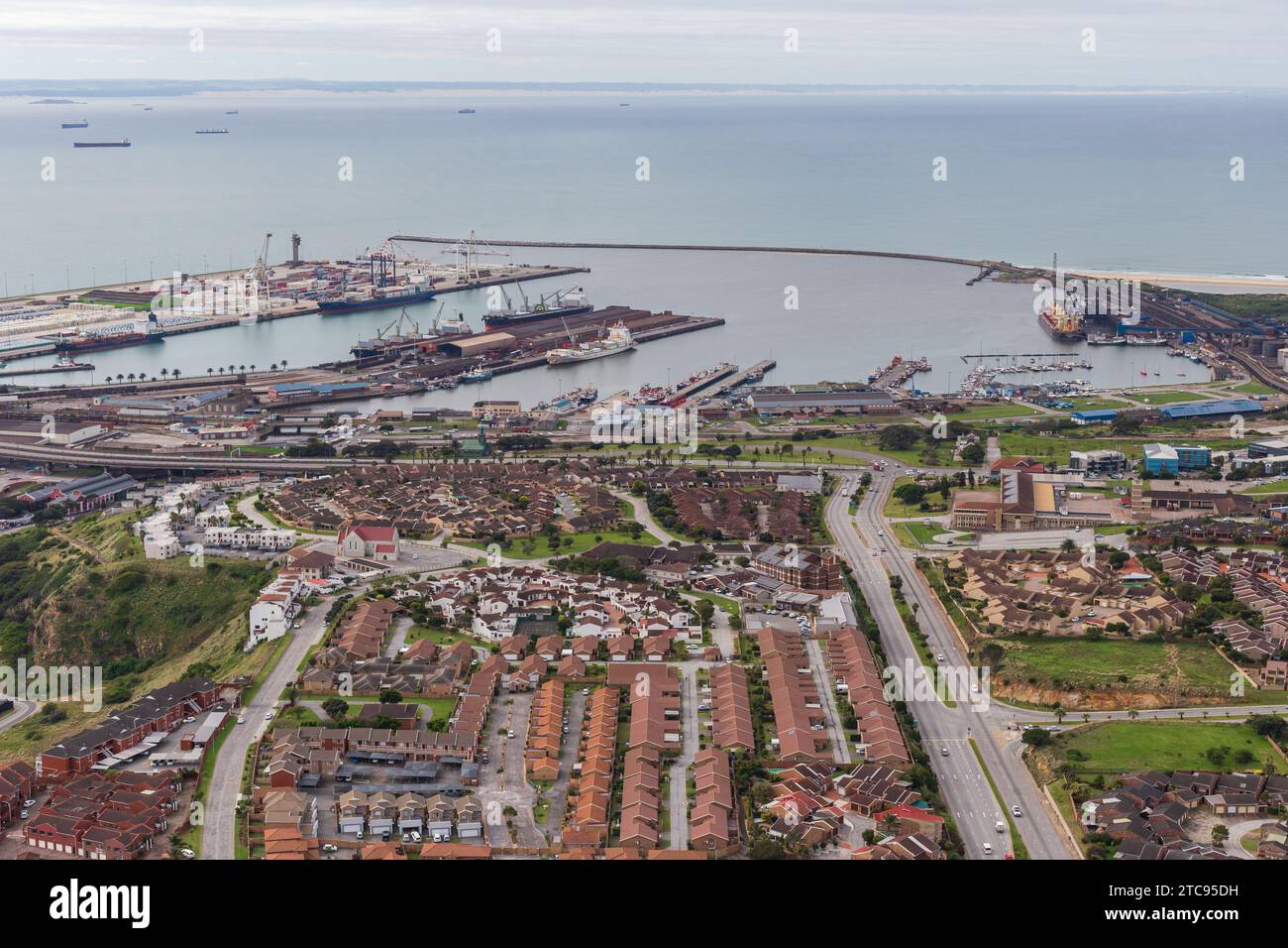 Der Hafen von Port Elizabeth. Stockfoto