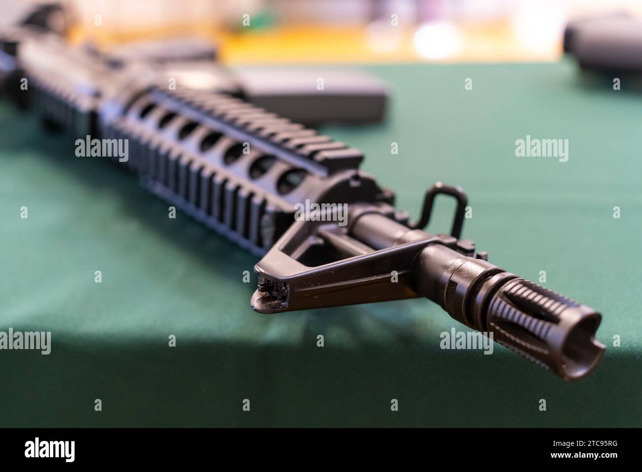 Amerikanischer M4-schwarzer automatischer Karabiner Stockfoto