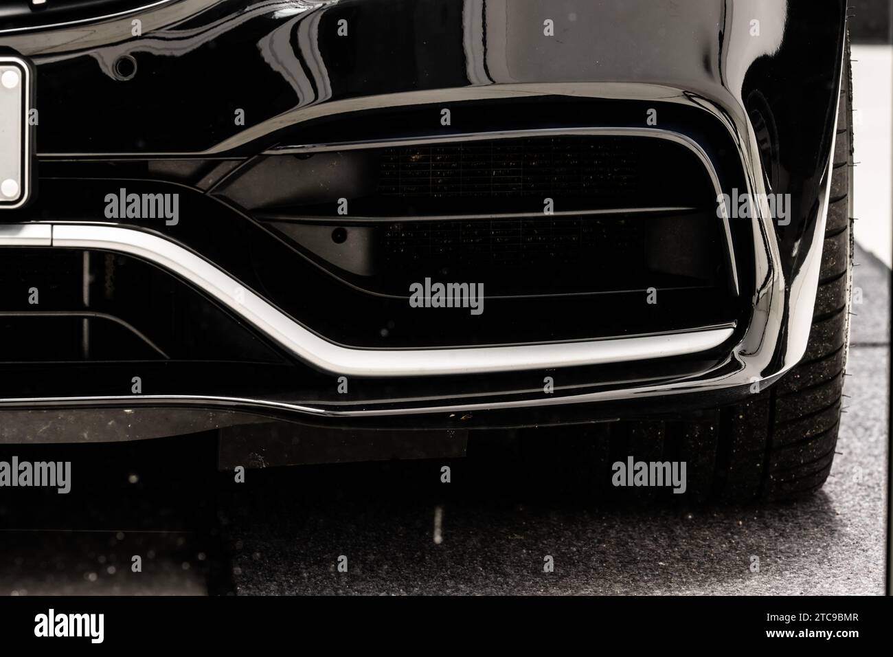 Göteborg, Schweden - 23. november 2022: Front eines 2019er Mercedes-Benz AMG C63 S Stockfoto