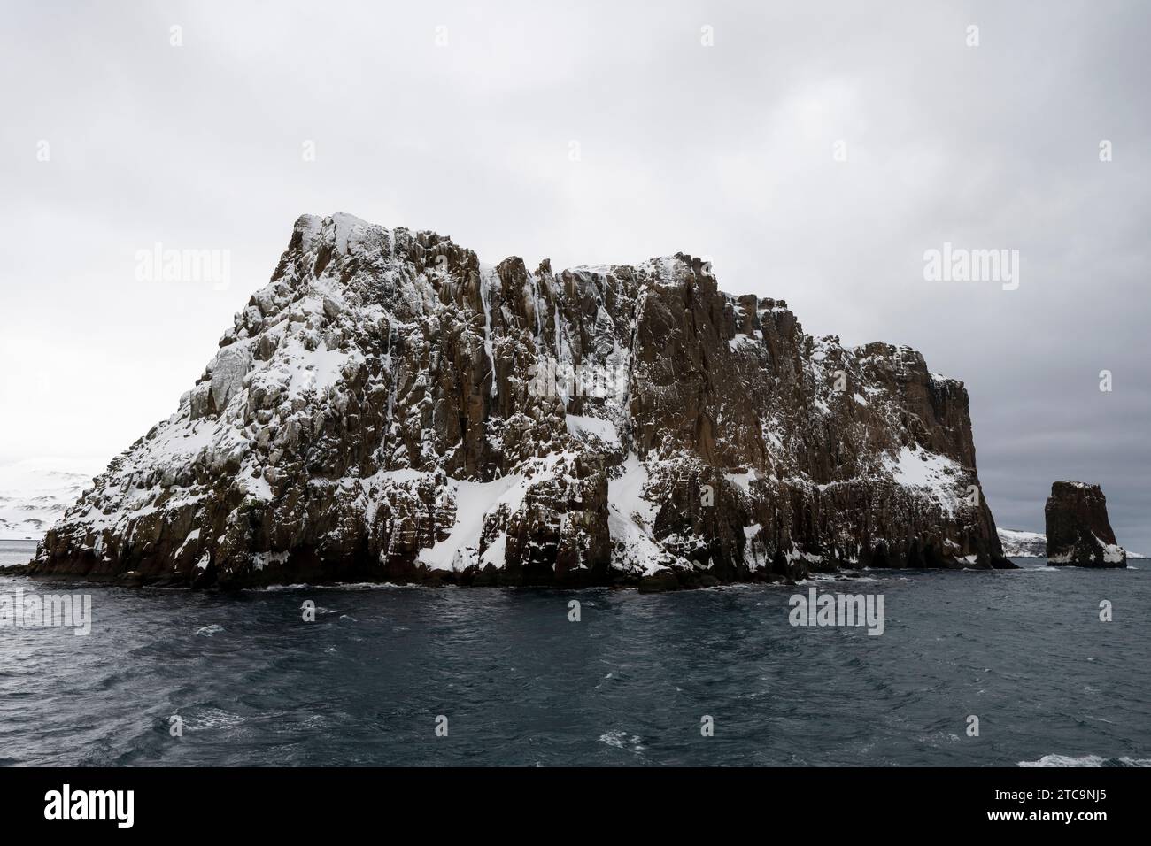 Antarcica, South Shetland Islands, Deception Island, Lavebrua Island. Stockfoto