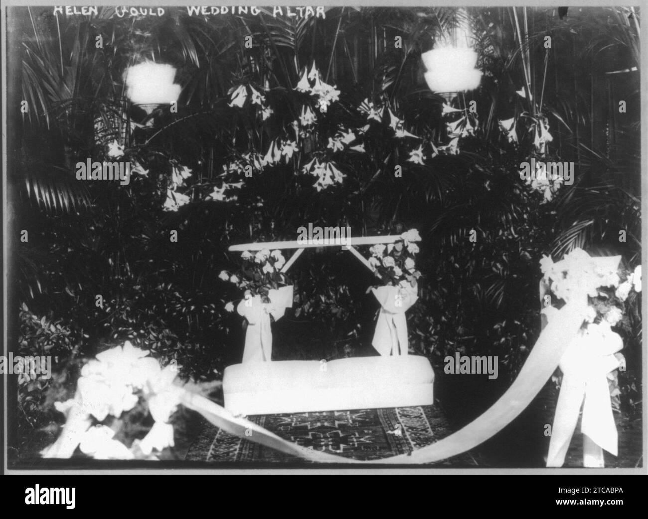 Hochzeiten-Helen Gould Hochzeitsaltar, 22. Januar 1913 Stockfoto