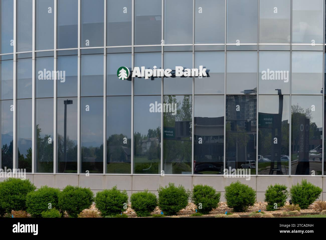 Tochtergesellschaft der Alpine Bank im Denver Tech Center in Denver, Colorado, USA Stockfoto