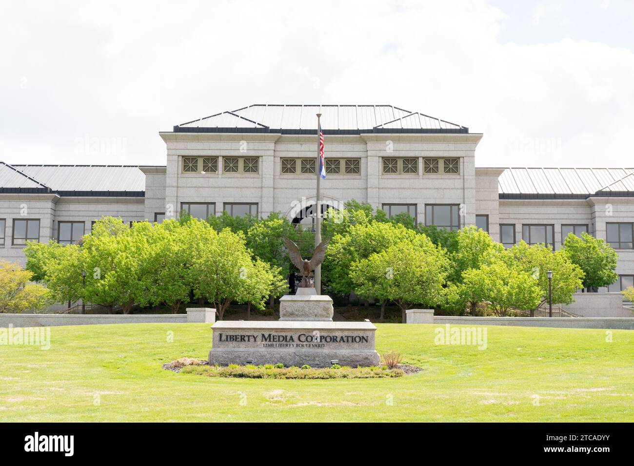 Hauptsitz der Liberty Media Corporation in Englewood, USA Stockfoto Hauptsitz der Liberty Media Corporation in Englewood, USA Stockfoto