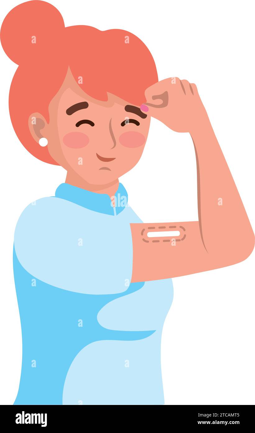 Frau und Kontrazeptiva Stock Vektor